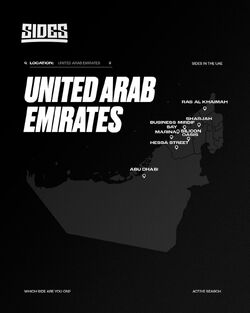 Sides location in UAE