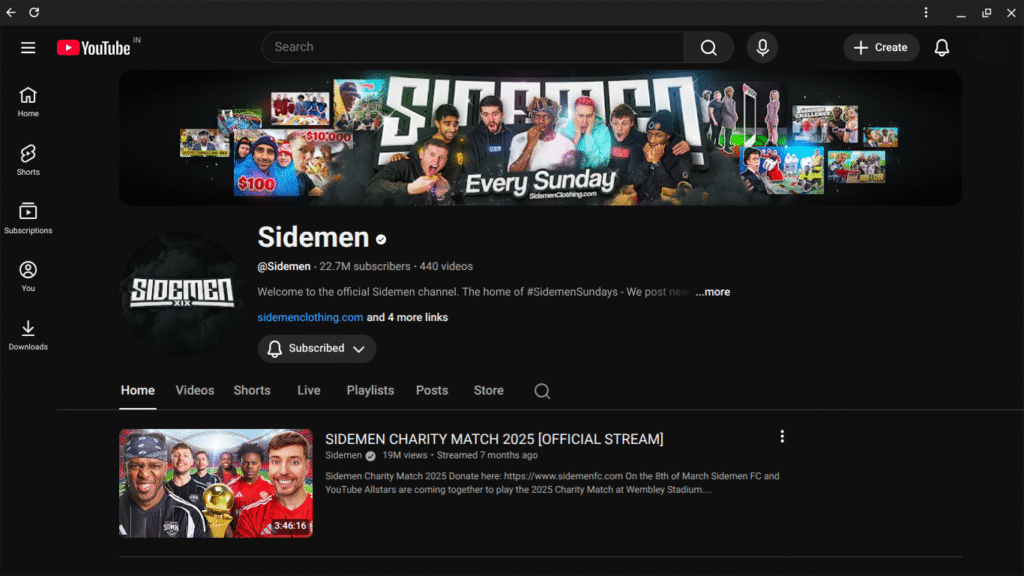 The Sidemen: YouTube Journey